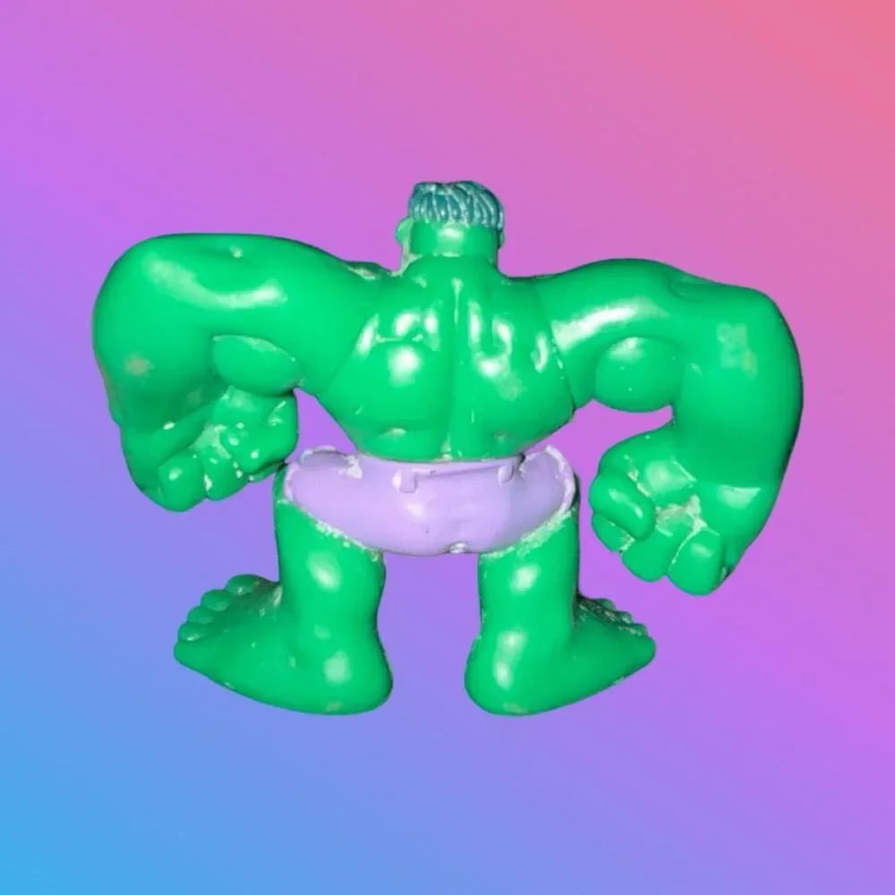 2006 Super Hero Squad Hulk & Gray Hulk Figures 2.5” B2